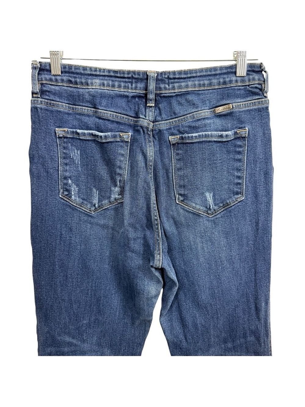 KanCan Bootcut Jeans Size 13/30 Distressed Medium Wash Stretch Denim - Picture 5 of 9